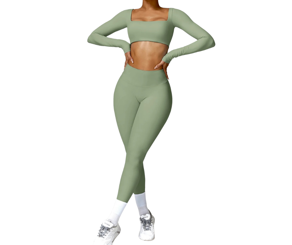 Quick-Drying Yoga Suit (Top & Pants)