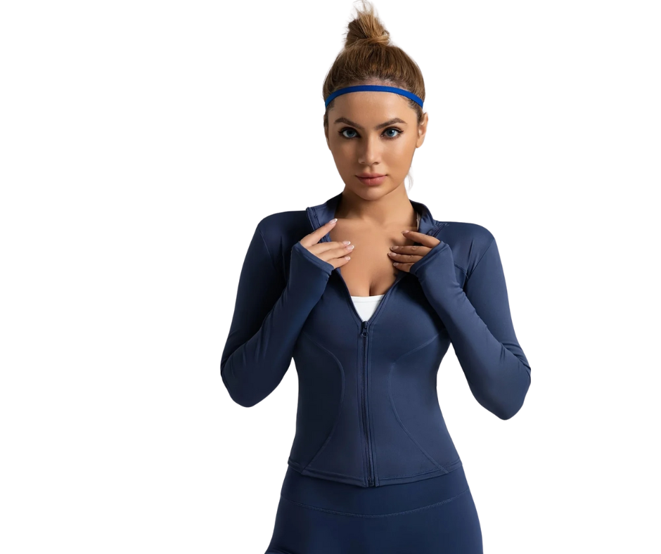 Seamless Workout Jacket - Breathable, Stretchy & Slim Fit