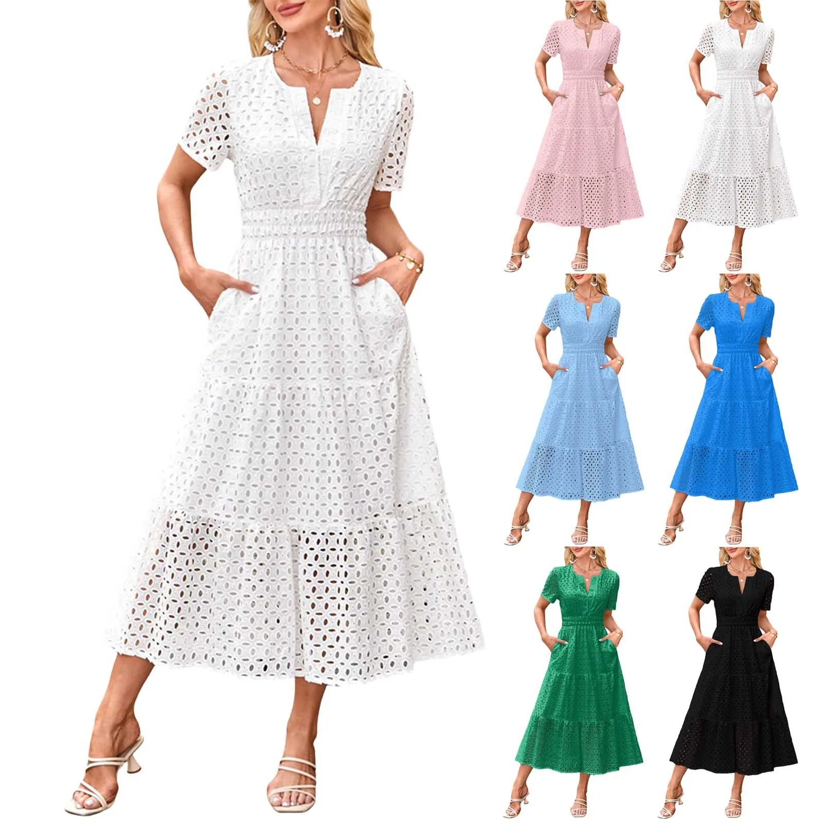 Women's Maxi Dress Solid Colour