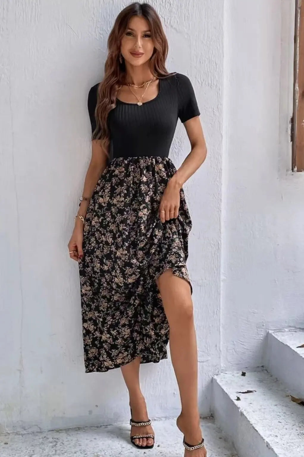 Floral A-Line Dress for Women