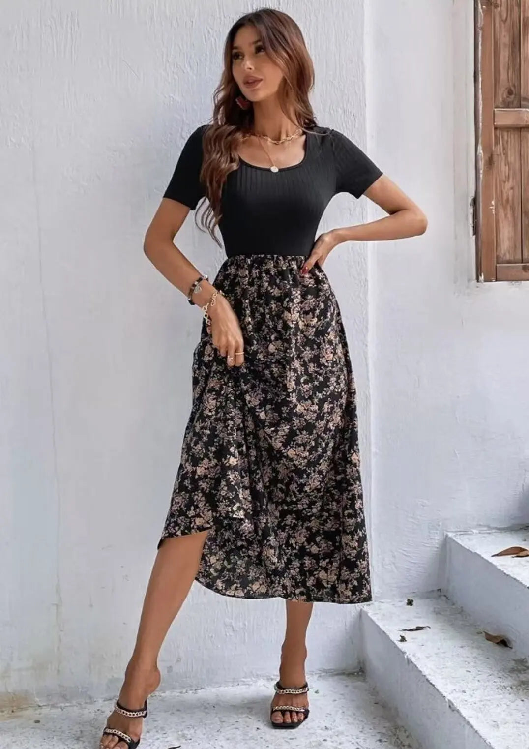 Floral A-Line Dress for Women