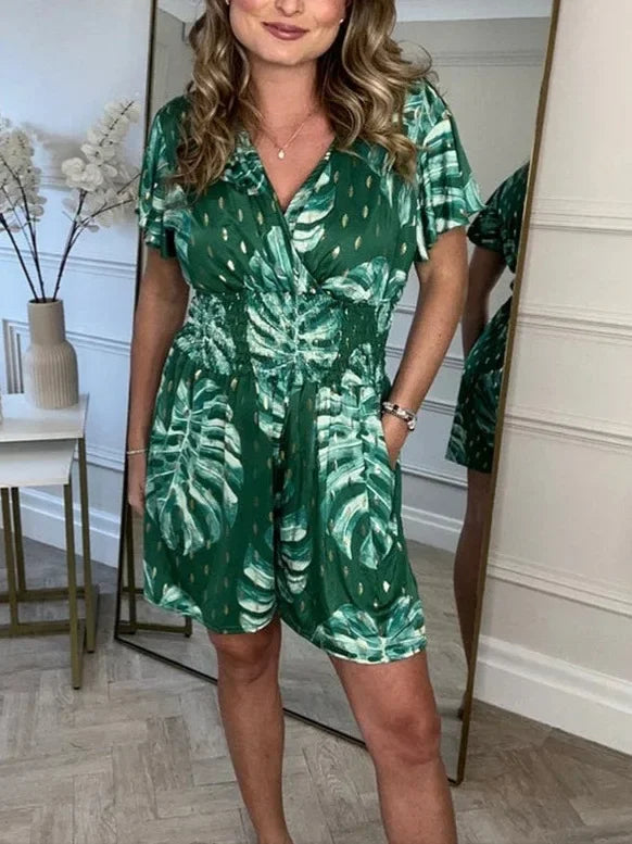 Variant image for Women's Jumpsuit Floral Print Size M Polyester-16