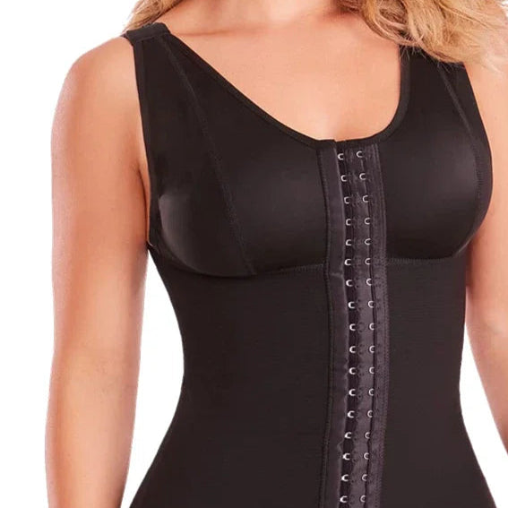 Women's Shapewear Bodysuit Black Size M Nylon Spandex High Compression Body Shaper 2