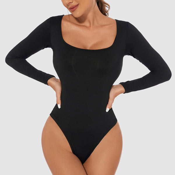 Women's Long Sleeve Close-Fit Bodysuit