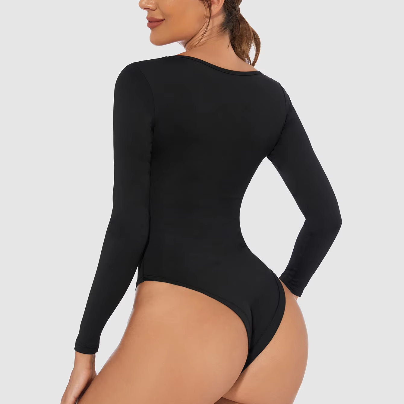 Women's Long Sleeve Close-Fit Bodysuit