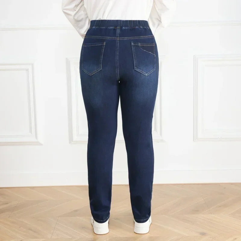 Women's Plus Size Jeans Blue Denim Slim Fit