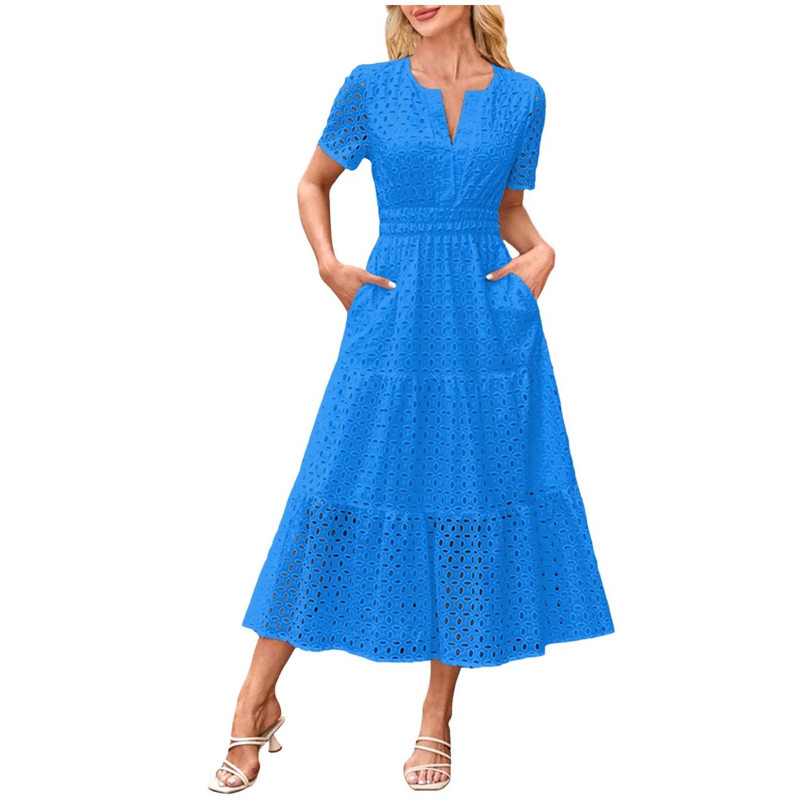 Women's Maxi Dress Solid Colour