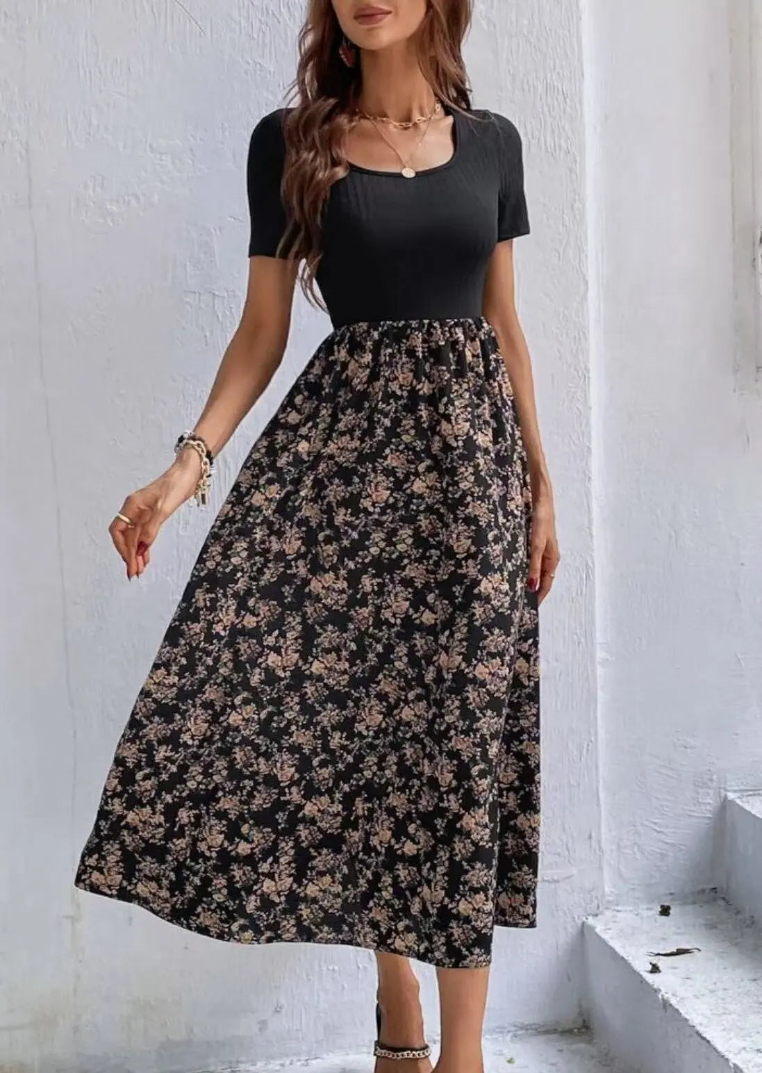 Floral A-Line Dress for Women