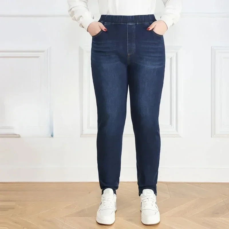 Women's Plus Size Jeans Blue Denim Slim Fit